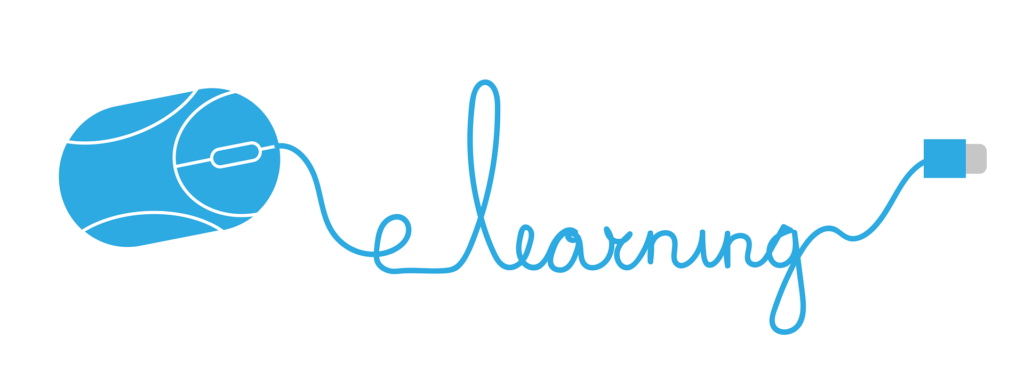 Ilustrace: text "e-learning"